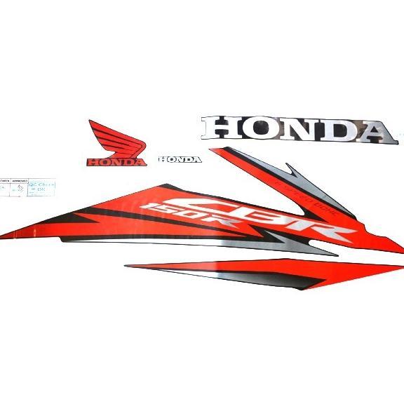 STICKER BODY KANAN STRIPE SET RIGHT HITAM NEW CBR 150R K45G 871X0K45NH0ZAR ORIGINAL