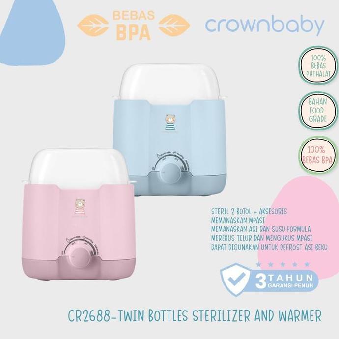 Crown CR2688 Sterilizer dan Penghangat Botol Bayi