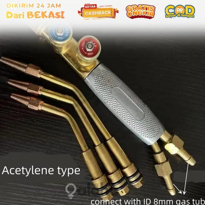 ALHM - Blander Las Karbit Paket Siap Pakai Welding Torch Gloor Alat Las Karbit