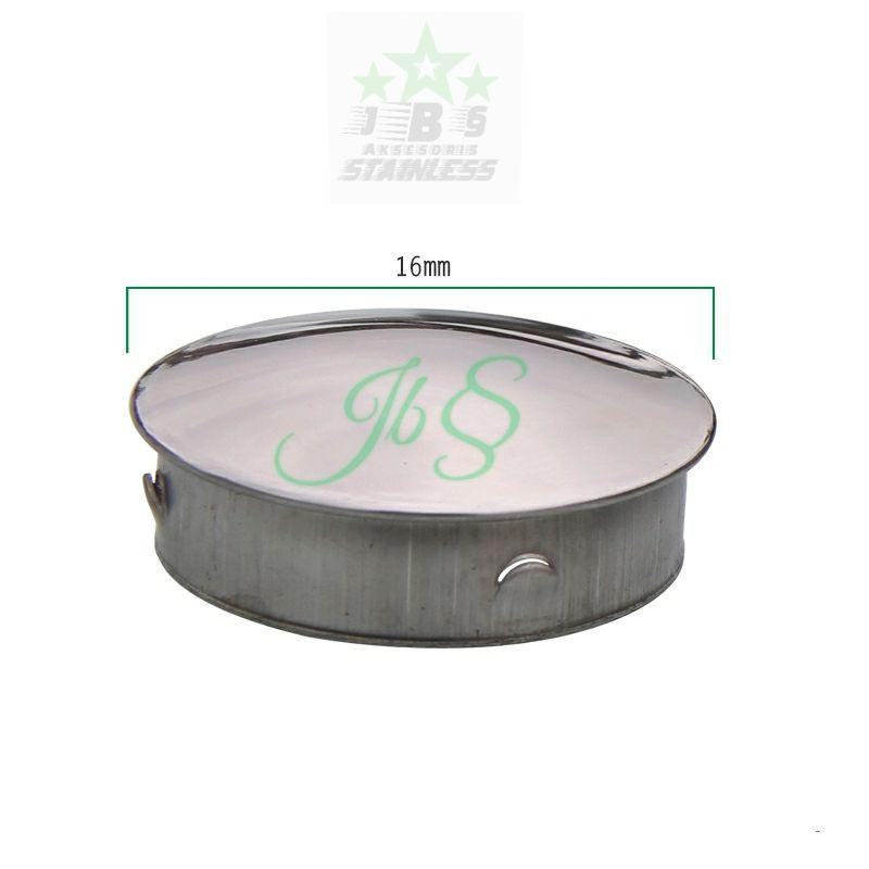 Dop Pipa Tutup Dalam - 1/2" - 3" Inchi Tutup Pipa Ornamen Stainless Stainless 201