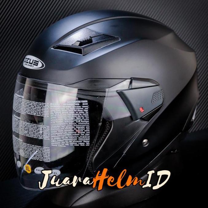 Promo Zeus Helm Zs611 Solid / Black Doff / Zs-611 / Zs 611 Half Face