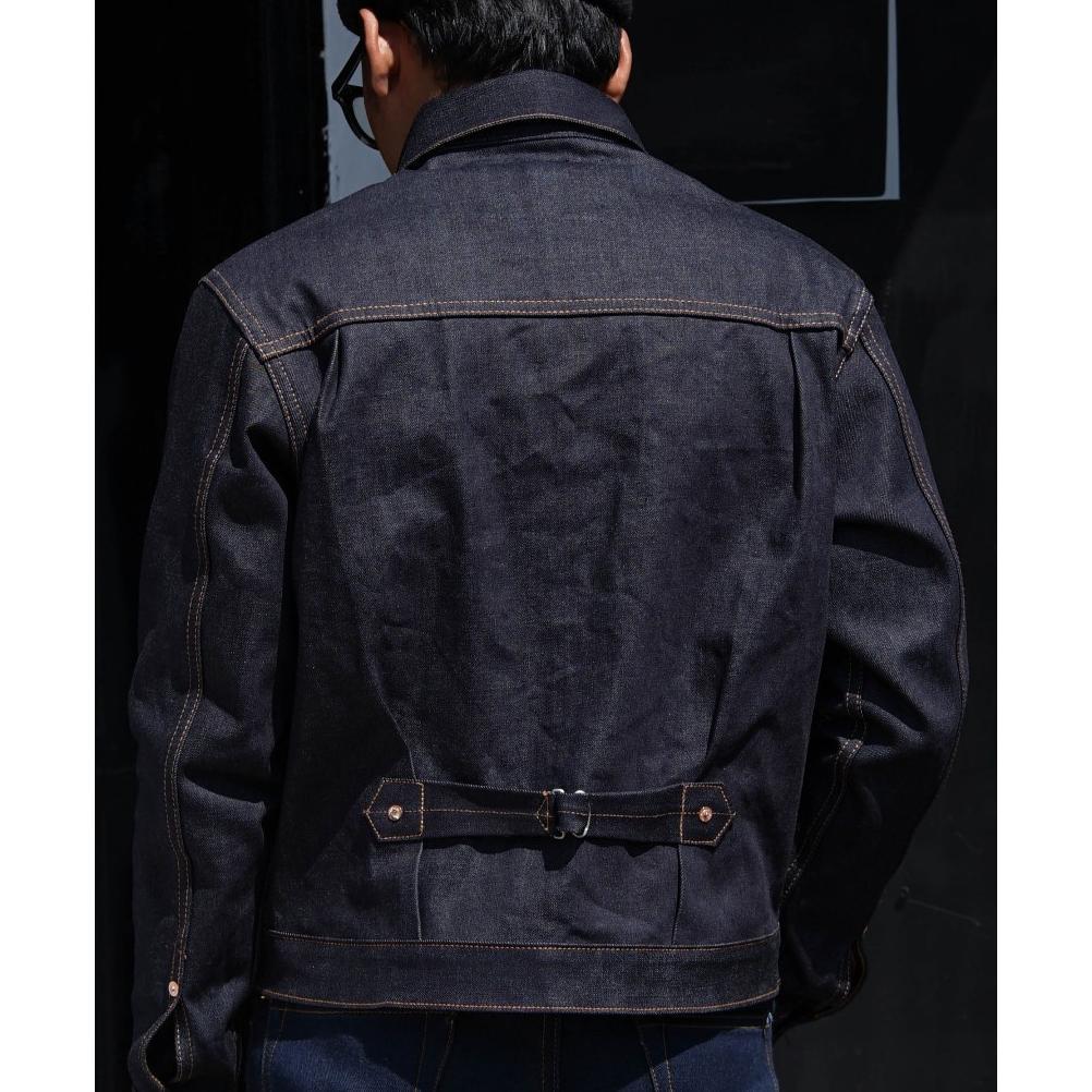BEST DEALS MIHANE JEANS - JACKET PRIA DENIM - HARDLOOM TYPE II CINCHBACK 14OZ SANFORIZED