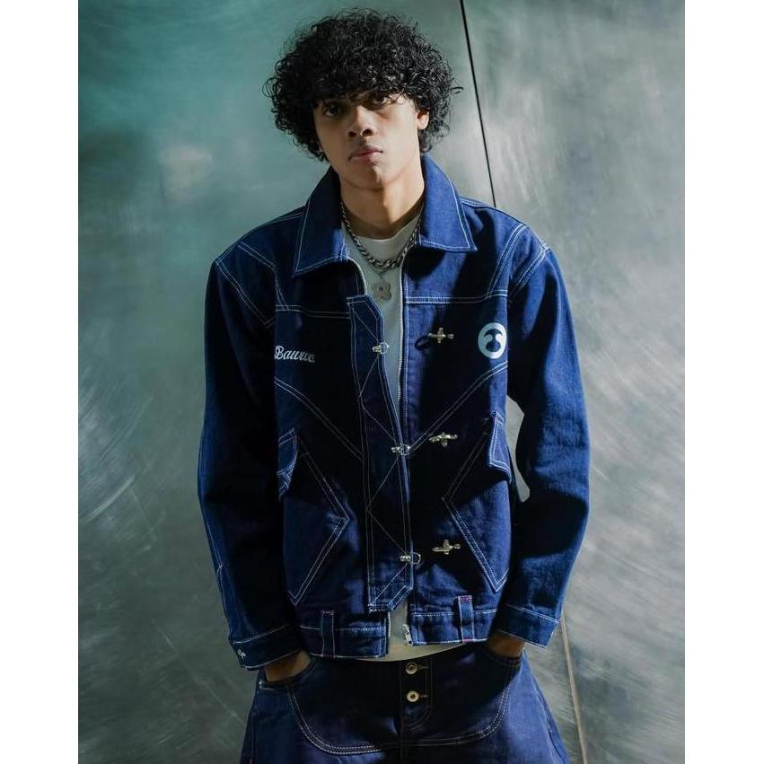 Bawwa | Jaket DENIM RAW (BAHAN TEBAL) FIREMAN CLASP | BECKMAN SERIES | Jaket FIREMAN CLASP
