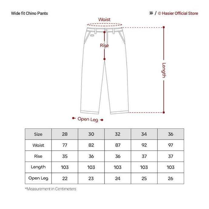 HASIER Wide fit Chino Pants - Celana Pria