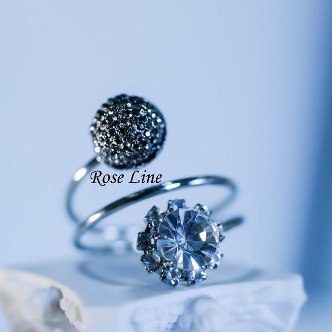 Ring Hijab Jasmine Shard Aksesoris Hijab Elegan Kristal Bunga | Gold, Silver & Rose Gold