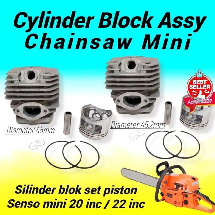Cylinder Blok Chainsaw 5200 Silinder Blok Seher Seker Senso Sinso 5200 Terbaru 