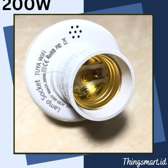 Tuya Smart Fitting Lampu Otomatis 200W E27 Wifi Wireless Settings On Off Aplikasi Hp Android Iphones