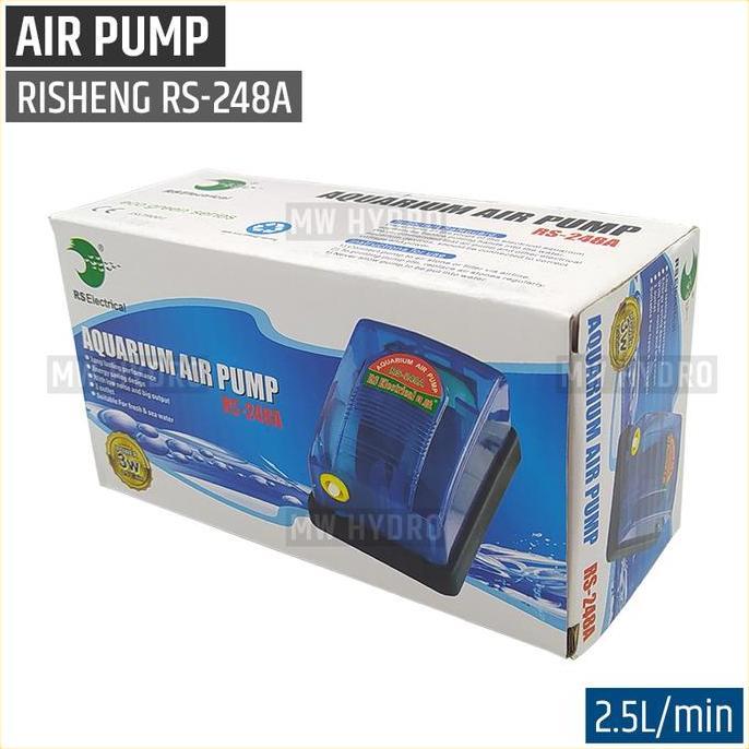 CORELA RISHENG RS-248A, Air Pump / Aerator / Pompa Udara 1 Lubang