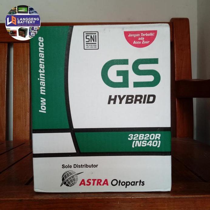 Aki mobil Suzuki Carry Futura NS40 GS astra hybrid aki basah