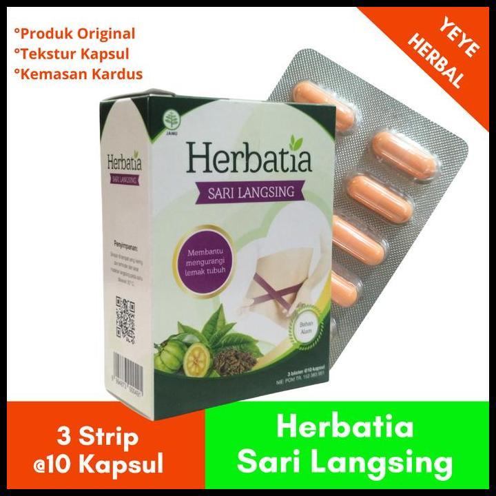 Terlaris Herbatia Sari Langsing Isi 30 Kapsul