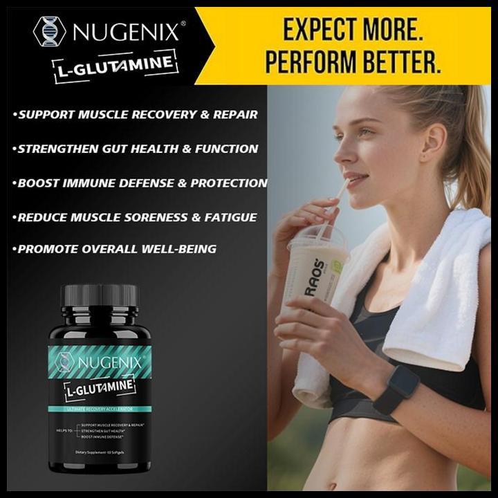 Terlaris Nugenix L-Glutamine, Dukung Pemulihan Otot & Kurangi Kelelahan