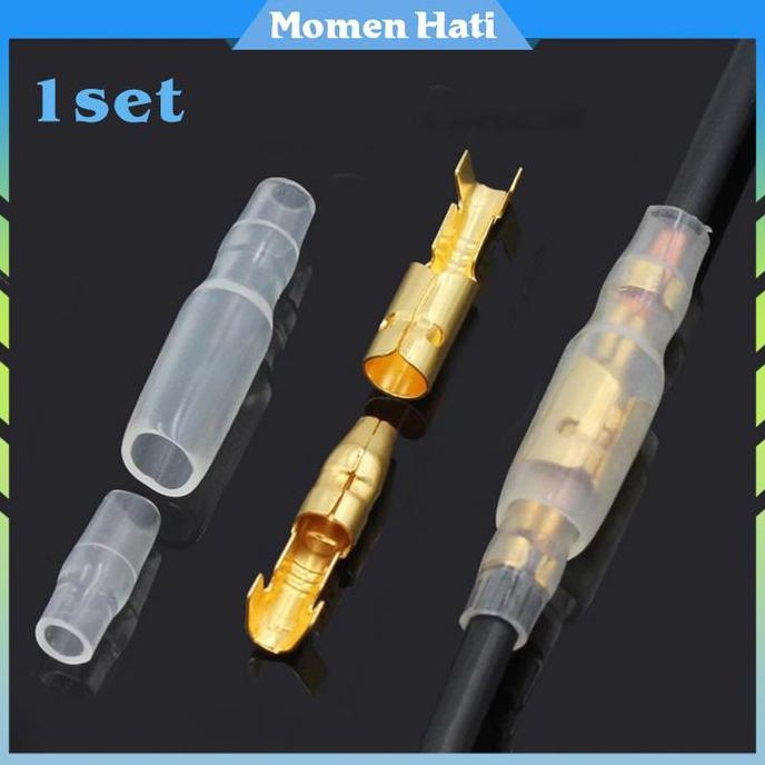 QUANXI 200Pcs Skun Sambung Kabel Skun Kabel Motor Terminal Konektor Kabel Listrik
