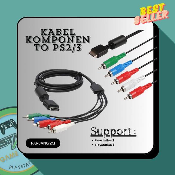 Kabel Component Komponen Av Ps2 Ps3 Di Tv Led Accessories Game