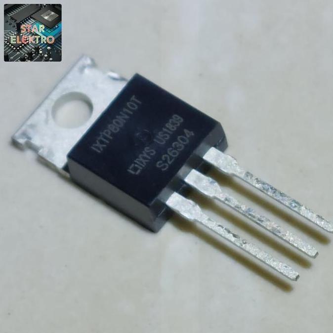 IXTP80N10T TO-220 MOSFET IXYS 80A 100V N-CHANNEL IXTP80N10 IXTP 80N10T TRANSISTOR FET 80N10 KOMPONEN
