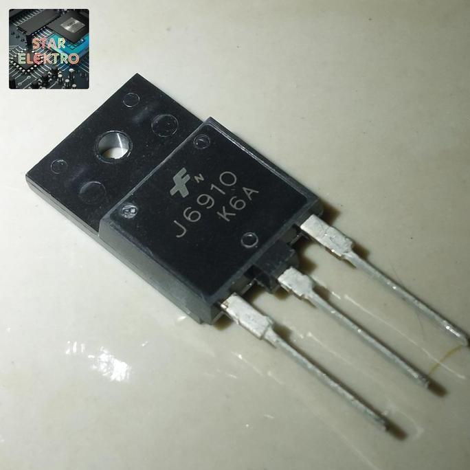 J6910 TO-3PF FJAF6910 TRANSISTOR HORIZONTAL DEFLECTION 2SJ 6910 WARNA COLOR DISPLAY FAIRCHILD 2SJ691