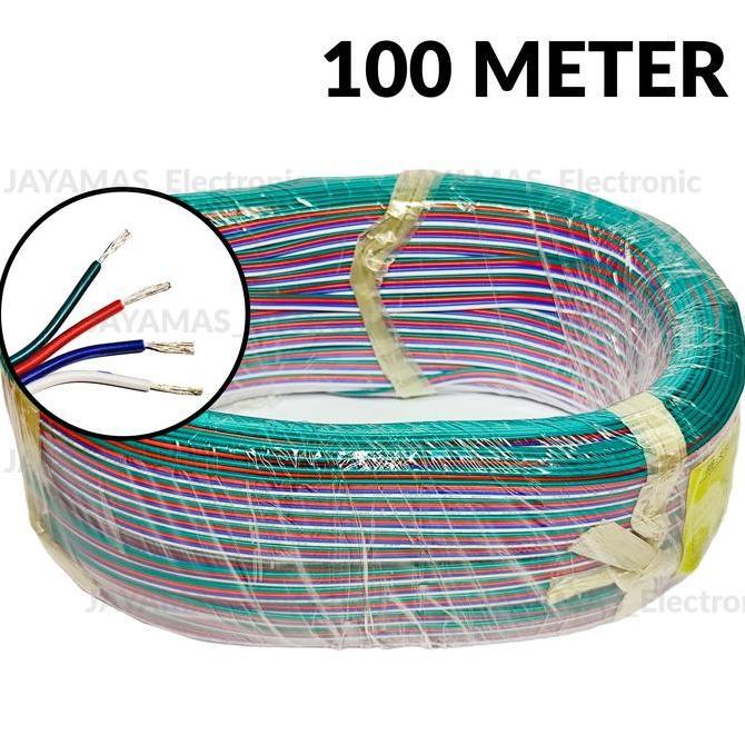 Kabel RGB 4 Jalur AWG 22 Harga Grosir / Kabel 4 Pin / Kabel LED Strips RGB 4 Warna