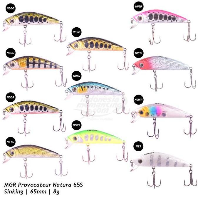 Umpan Pancing Minnow Maguro Provocateur Natura 65mm Sinking