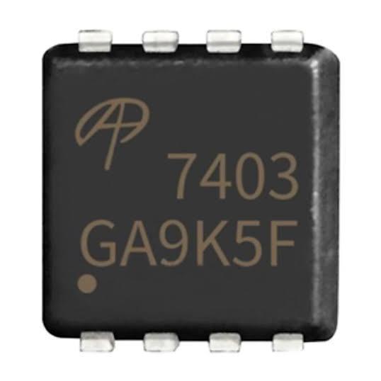 7403 DFN-8 SMD AON7403 AO N7403 MOSFET P-CHANNEL 24A 30V 74O3 IC AO7403 ALPHA OMEGA KOMPONEN CHIP SE