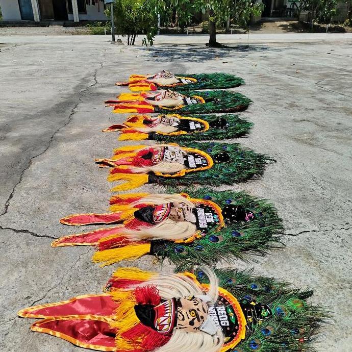 reog mini premium berbagai ukuran miniatur hiasan dinding reyog bisa di mainkan