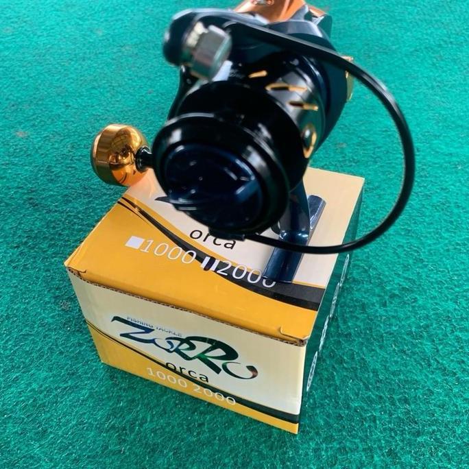 Zorro orca gold Reel pancing tipe spinning warna gold mewah