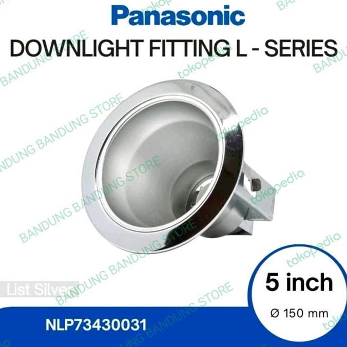 PANASONIC NLP73430 NLP 73430 SILVER DOWNLIGHT 5 INCH SILVER PANASONIC TERMURAH