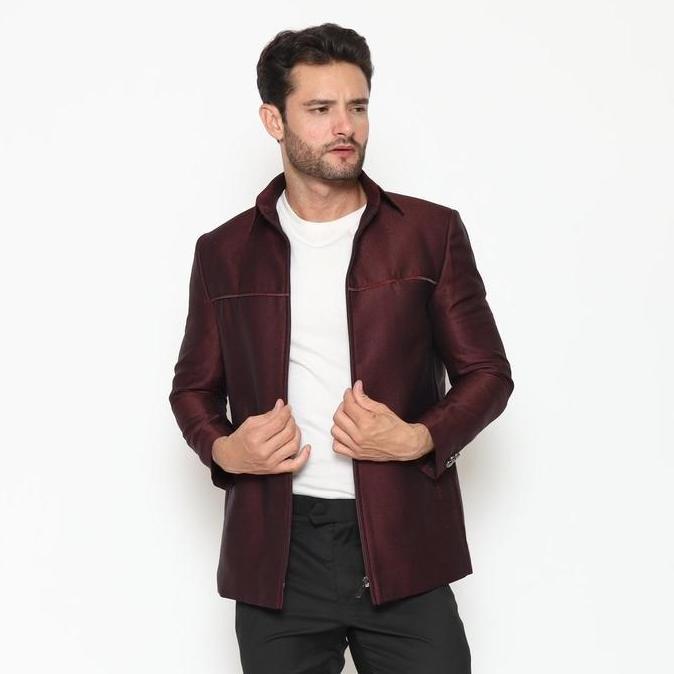 YUNG Jasket Jas Pria Semi Wool Jaket Pria Formal JS