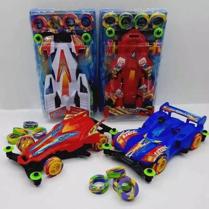 Brinquedo - Mainan Tamiya Tamia Mini 4Wd Bonus 4 Ban Roda Busa Murah Mainan Anak Balap Dinamo Mobil 