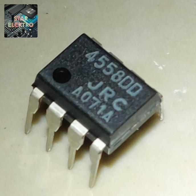 4558DD DIP-8 JRC NJM4558DD JRC4558DD 4558 DD IC DUAL OPAMP AUDIO JAPAN KOMPONEN EDUKASI SE27