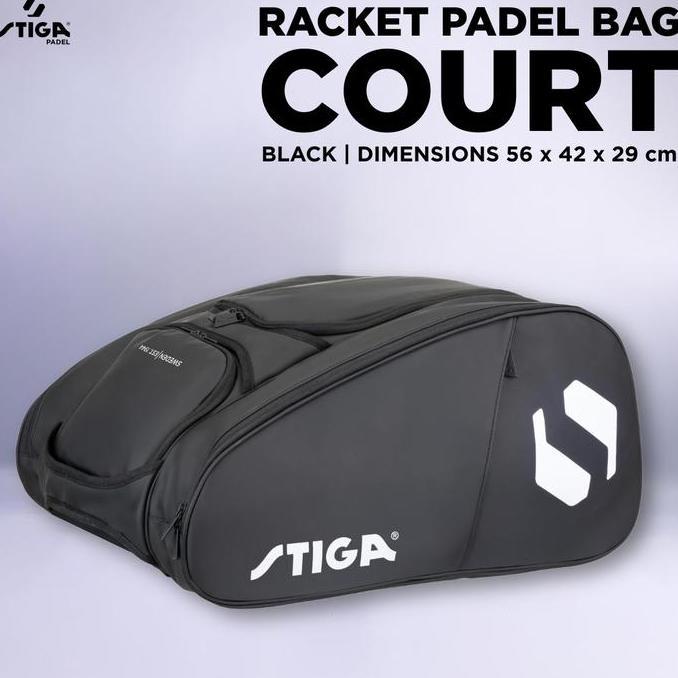 Tas Bag Padel Tenis Tennis Stiga Court Bag Black