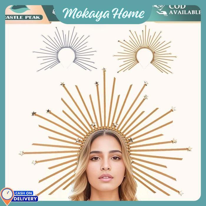 WAGOMU Bando Halo Angel Malaikat Aesthetics Gold Emas perak | Crown Malaikat Angel Cosplay | Headban