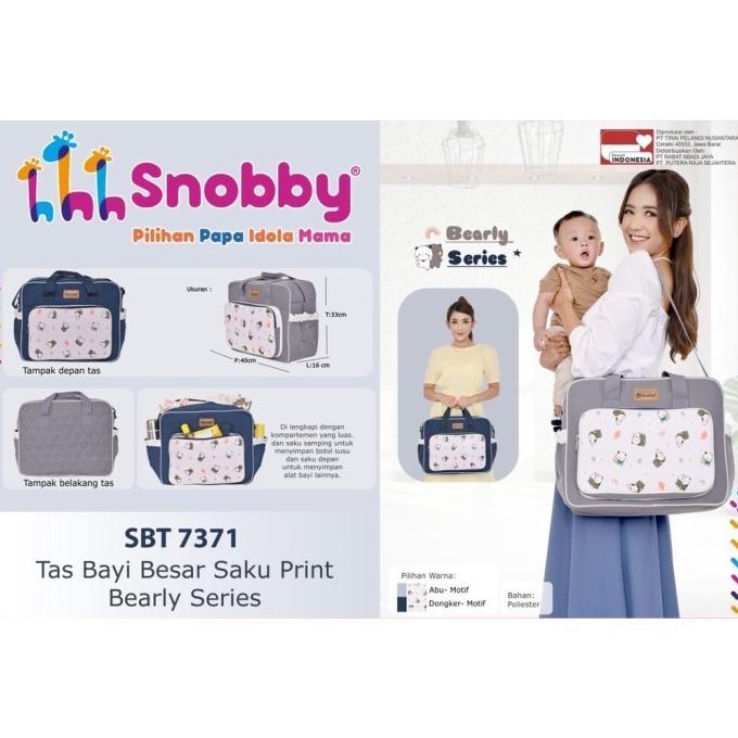 NEW SNOBBY BABY / MOM'S BABY / DIALOGUE TAS BAYI MULTIFUNGSI DIAPER BAG TERMURAH TAS BAYI PREMIUM RA