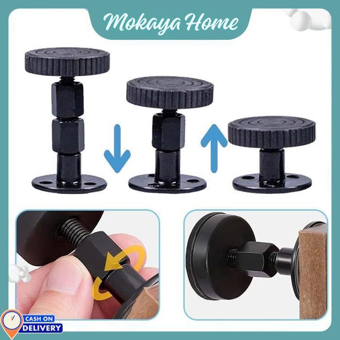 Mokaya Home - 4 Pcs Penahan Kasur Tempat Tidur / Penahan Risbang Tempat Tidur Kulkas Lemari / Ganjal