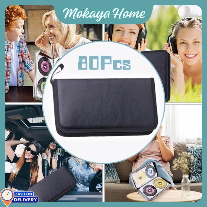 Mokaya Home - DVD CVD Tas Penyimpanan Kaset 80Pcs Penyimpanan Disc Storage Bag Cd Tas Dompet