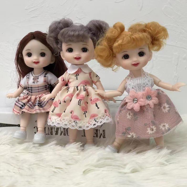 NEW 17cm boneka yuna BJD Doll Toys Sendi fleksibel Princess Girls Mini Cute Hadiah buat cewek boneka