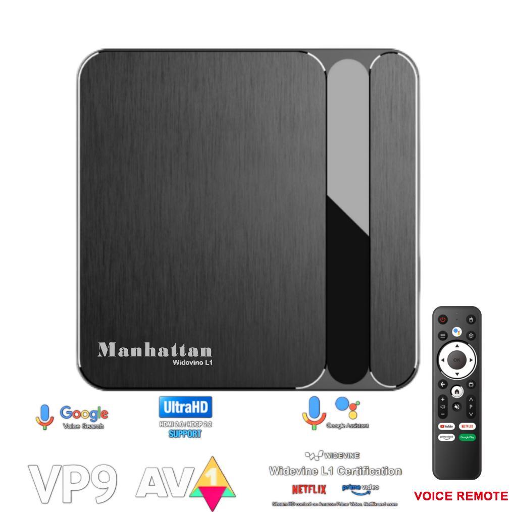 Promo Terbaru Manhattan Android Tv Box Stb Os11 Remot Voice Google Asistant Karaoke 2G Ram16G Rom Wi