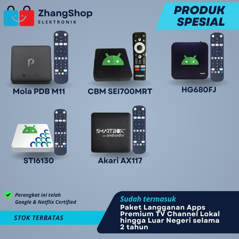 HOT PRODUCT STB Akari AX512 AX810 & ZTE B866F Android TV Box 4K Google & Netflix Certified Siap Paka