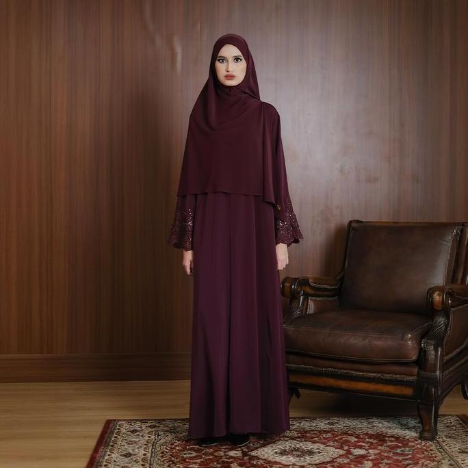 TUBITA - Lamara Abaya All Colors Dress Wanita Muslim Renda Zipper Gamis Wanita by Tubita