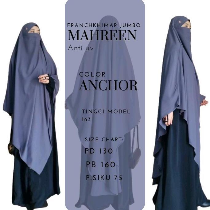 FRANCHKHIMAR MAHREEN JUMBO ANTI UV BY FQUEENSHA   Kerudung Syari Muslim