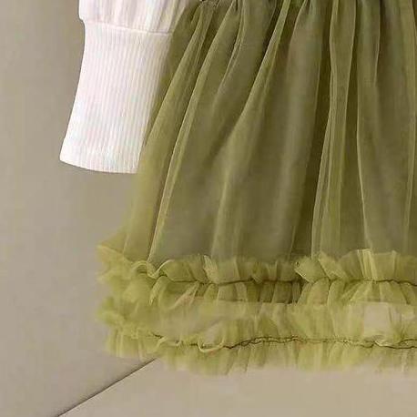 Dres Anak Perempuan Lengan Panjang Dengan Bahan Katun Premium & Rok Tile Style Anak Kekinian Outfit 