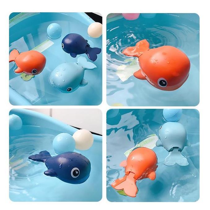 CV WALTER WNDR Mainan Mandi Bayi Ikan Ikan Paus | Mainan Mandi Air Anak Ikan Paus | Mainan Air Anak