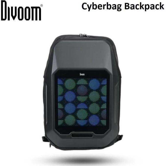 (Best) DIVOOM Cyberbag Pixel Art LED Backpack - Tas Ransel dengan LED Pixel Art 64 x 64