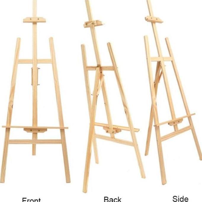 Standing Easel / Wooden Easel / Stand Kanvas / Sandaran Kanvas Terlaris