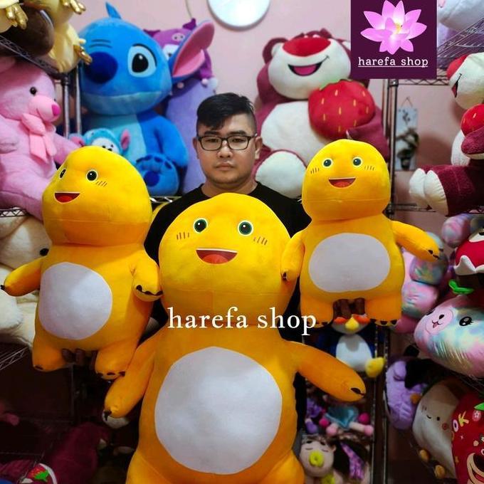 Lucu- Boneka Dino Kuning Nalong Viral