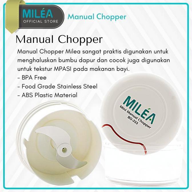 MILEA - Mini Food Chopper Manual Portable - Blender Food Maker Bayi MPASI / BG-333