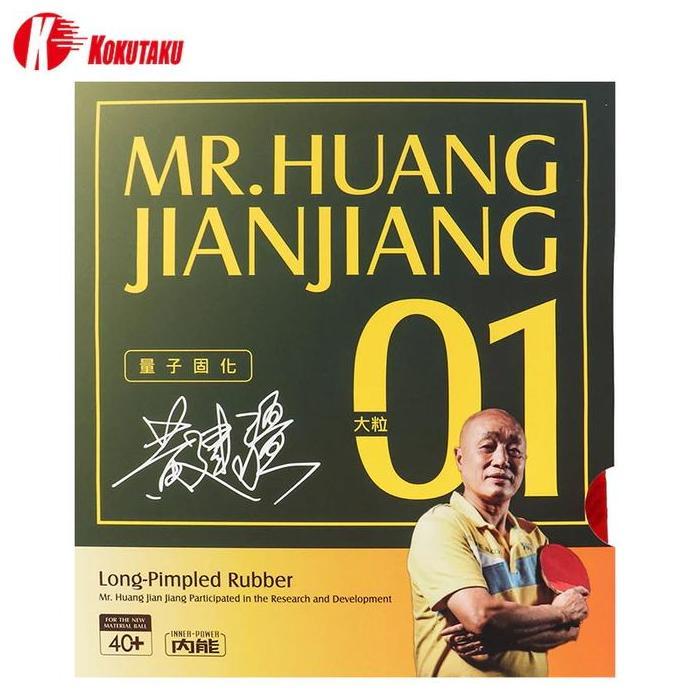 KOKUTAKU Mr. Huang Jianjiang 01 OX | Karet Pingpong Tenis Meja Bintik Panjang