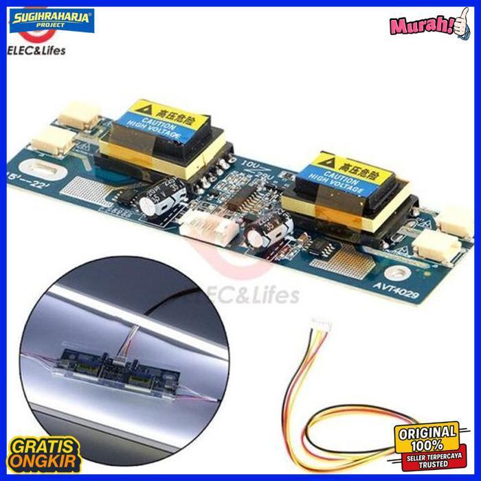 Inverter Backlight Lcd Ccfl 4 Lampu Layar Monitor Tv