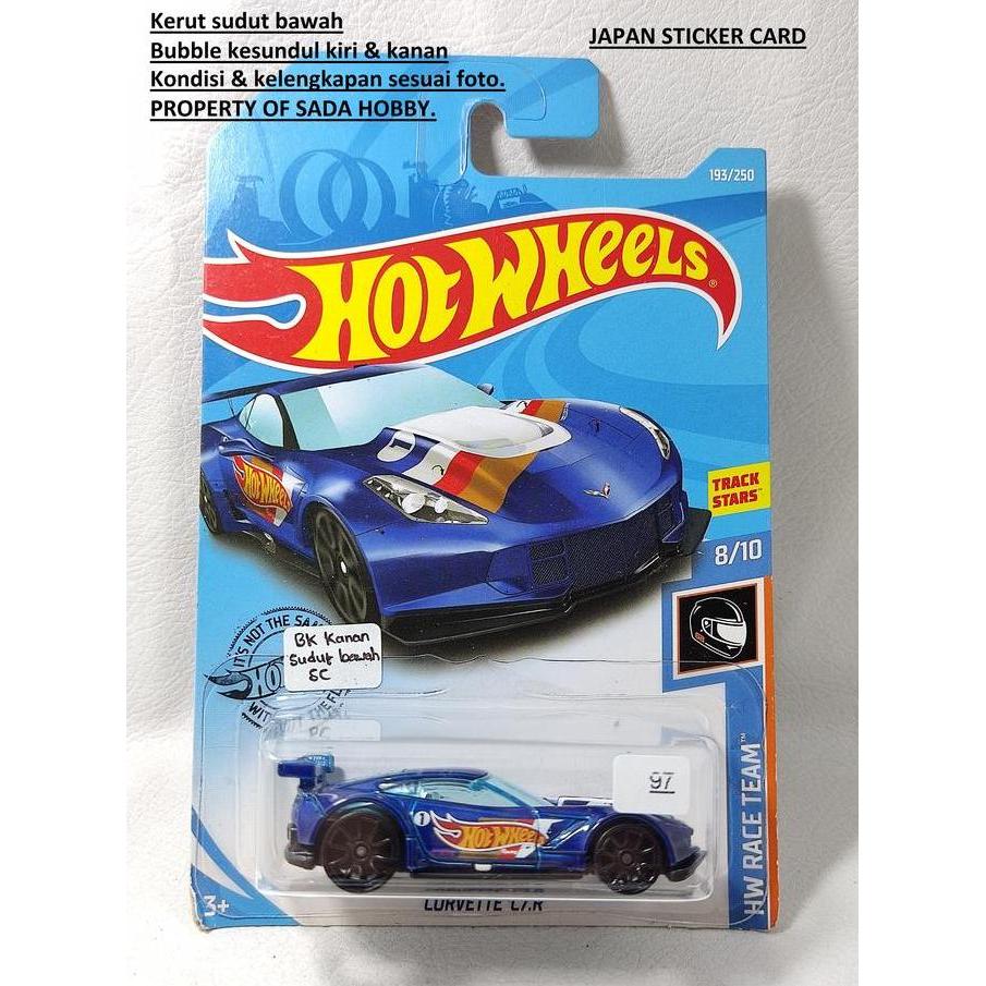 HOT WHEELS HOTWHEELS CORVETTE C6.R BLUE STIKER JEPANG SHOBBY