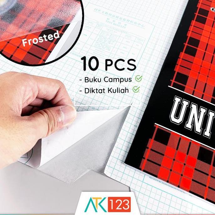 Escola - Sampul Buku Tulis Plastik Transparan / Bening / Plastic Transparent / Self Adhesive Book Co