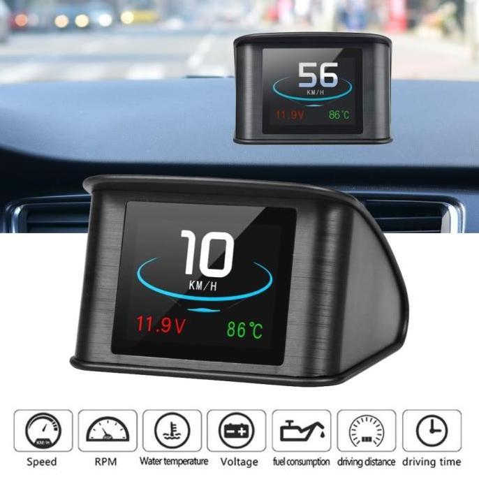 EDABURIT Display HUD Mobil OBD2 On-board Computer Speedometer rpm oil alarms