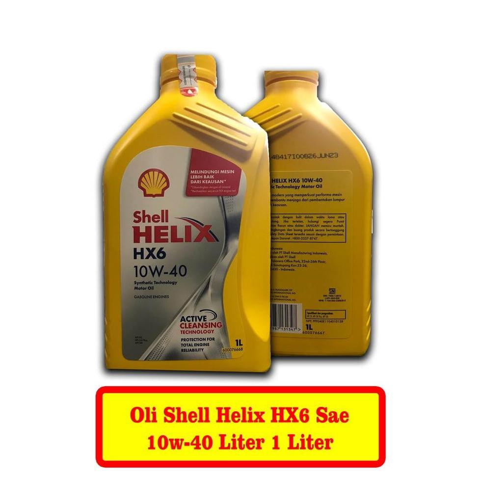 Oli Mesin Shell Helix HX 6 10W-40 10W40 1L 42240